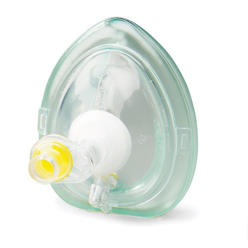 Pocket CPR Mask with O2 Inlet