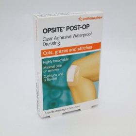 Opsite Post_Op Waterproof Dressing 6.5cm x 5cm 5's