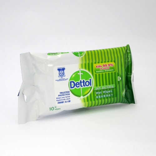 Dettol Anti-bacterial Wet Wipes 10's